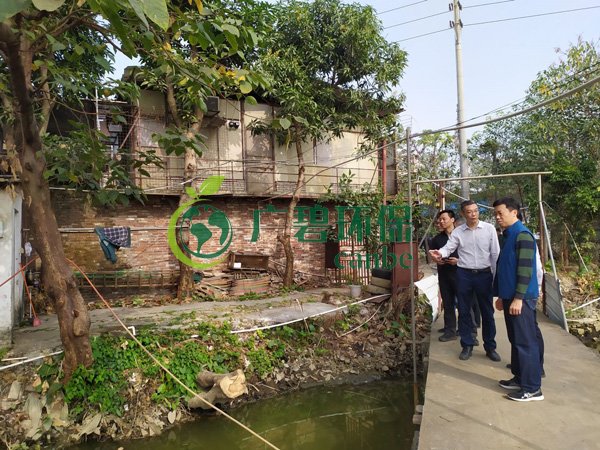 大良黨工委書記、順控環保水務總經理一行視察黑臭水體治理工作(圖2)